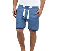 !Solid BenjaminShorts Herren Sweatshorts Kurze Hose Jogginghose Mit Fleece-Innenseite Und Kordel Regular Fit, Größe:XL, Farbe:Faded Blue Melange (1542M)