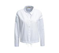 SOLID BLOUSE WITH DRAWSTRING AT FRO M
