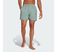 Adidas Herren Solid CLX Short-Length Swim Shorts, Silver Green/Black, XXL