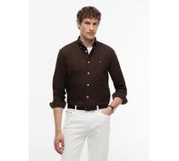 SOLID HERITAGE OXFORD RF SHIRT Dark Coffee/Dark Coffee Solid - Gr. - M