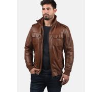 Solid Lederjacke Herren braun, M
