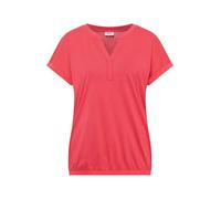 Tunikashirt CECIL, Damen, Gr. S (38), coral, Web, 50% Modal, 50% Baumwolle, unifarben, comfort fit normal, Rundhals, Bündchen, Shirts, im Tunika-Style (28298118-S) coral