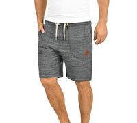 !Solid SDAris Herren Sweatshorts Kurze Hose Jogginghose mit Melierung Kordel Eingrifftaschen Baumwollmischung Regular fit, Größe:S, Farbe:Grey Melange (8236)
