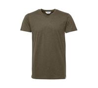 !Solid SDBedo Herren T-Shirt Kurzarm Shirt mit V-Ausschnitt Baumwollmischung Regular fit, Größe:S, Farbe:Ivy Green Melange (8797)