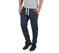 !Solid SDBenn Herren Sweatpants Jogginghose Sporthose mit Fleece-Innenseite Kordelzug Label-Details Baumwollmischung Regular fit, Größe:M, Farbe:Insignia Blue Melange (8991)