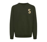 !Solid SDCael Herren Sweatshirt Pullover Pulli mit Rundhalsausschnitt O-Neck mit Flock Print, Größe:M, Farbe:Rosin (190509)