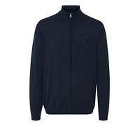 !Solid SDDenley Herren Strickjacke Cardigan Feinstrick Jacke mit Stehkragen und Reißverschluss Basic, Größe:2XL, Farbe:Insignia Blue (194010)