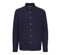 !Solid SDEnea Allan Overshirt Herren Freizeithemd Hemd Übberhemd Hemdjacke Unifarben Hochwertige Leinen-Viskose-Qualität, Größe:XL, Farbe:Insignia Blue (194010)
