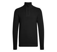 !Solid SDNick Herren Strickjacke Cardigan Feinstrick mit Troyer Kragen aus 100% Baumwolle, Größe:M, Farbe:Black (194007)