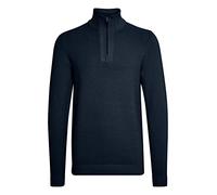 !Solid SDNick Herren Strickjacke Cardigan Feinstrick mit Troyer Kragen aus 100% Baumwolle, Größe:XL, Farbe:Insignia Blue (194010)