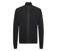 !Solid SDNicklas Herren Strickjacke Cardigan Feinstrick mit hochabschließendem Kragen aus 100% Baumwolle, Größe:M, Farbe:Dark Grey Melange (1940071)