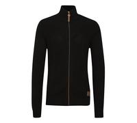 !Solid SDTristian Herren Strickjacke Cardigan Feinstrick Pullover mit Stehkragen Reißverschluss Baumwollmischung Regular fit, Größe:M, Farbe:Black (9000)