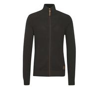 !Solid SDTristian Herren Strickjacke Cardigan Feinstrick Pullover mit Stehkragen Reißverschluss Baumwollmischung Regular fit, Größe:2XL, Farbe:Dark Grey Melange (8288)