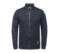 Solid SDTristian Herren Strickjacke Cardigan Feinstrick Pullover mit Stehkragen Reißverschluss Baumwollmischung Regular fit, Größe:M, Farbe:Insignia Blue Melange (8991)