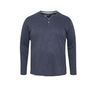 Langarmshirt SOLID "Langarmshirt SDVolko Big & Tall", Herren, Gr. 6XL, blau (ins bl mel), Obermaterial: 100% Baumwolle CO., Shirts Langarmshirt (52691508-6XL) ins bl mel