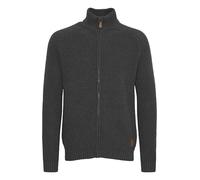 !Solid SDXenos Herren Strickjacke Cardigan Grobstrick Pullover mit Stehkragen 100% Baumwolle Regular fit, Größe:L, Farbe:Med Grey M (8254)