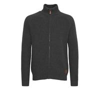 !Solid SDXenos Herren Strickjacke Cardigan Grobstrick Pullover mit Stehkragen 100% Baumwolle Regular fit, Größe:S, Farbe:Med Grey M (8254)