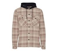 !Solid SDZachary Overshirt Herren Übergangsjacke Jacke Überhemd Hemdjacke Karierte Wollige Optik Brusttaschen Hochwertige Baumwoll-Qualität mit Kapuze, Größe:M, Farbe:Oatmeal (130401)