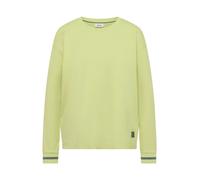 CECIL - Langarm Shirt mit Rundhals und Streifendetail citrin green - Gr. - XL