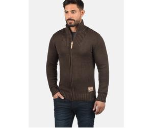 Solid Strickjacke Herren Baumwolle braun, S