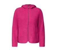 Fellimitatjacke CECIL, Damen, Gr. XXL (46), pink (pink flash), Stoff, 100% Polyester, unifarben, comfort fit normal, ohne Ausschnitt, normaler Saum, Jacken, mit Kapuze (70563657-XXL) pink flash