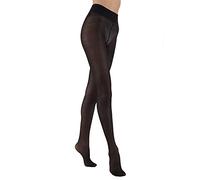 SOLIDEA Burlesque Damen-Strumpfhose mit abgestufter Kompression, 70 Denier, 12/15 mmHg | Strumpfhose mit abgestufter Kompression, Damenstrumpfhose, Schwarz , 44