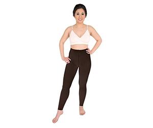SOLIDEA Dame Leggings Long Vorbeugende Abgestufte Kompression (Mokka, 38)