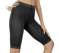 SOLIDEA Frau Bermudas Silver Wave Strong, Mikro-massierend, Vorbeugende Abgestufte Kompression (Schwarz, 40)