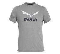 Salewa Solid logo Dri-Rel T-Shirt kurzarm dunkelblau logo weiß - M