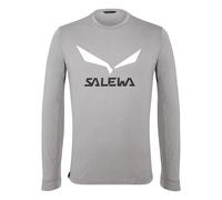 Salewa Solid Logo Dry Langarm-t-shirt L Quicksand