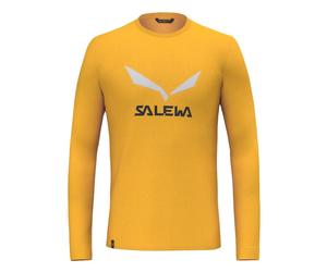 Solidlogo Dry Tee Herren Longsleeve - Salewa 7240-bombay brown 46/S