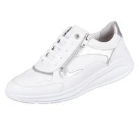 Solidus Damen Solicare Soft Halbschuh Leder/Stretch xx_Wide Fußbett: herausnehmbar 7,5 Vitello/Vitello Stretch/City Weiss/Weiss/Silver