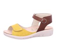 Solidus Damenschuhe Komfortschuhe VELOUR/CRISTALL safran/cognac CRISTALL safran/cognac - Gr. - 5 UK