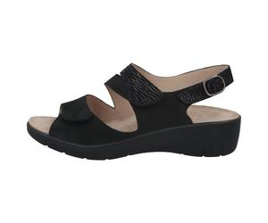 Solidus Damenschuhe Orthopädische Schuhe NUBUK/PARIS schwarz PARIS schwarz - Gr. - 5 UK