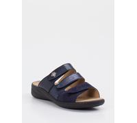 Solidus Pantolette Wellness Spezial in blau in Größe: 39 für Damen Weite: G