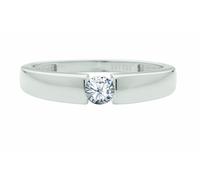 Solitärring ADELIA´S "Solitärring 925 Silber mit Zirkonia" Gr. 52, silber, Fingerringe, Damen, 52, Silber 925 (Sterlingsilber), Silberring Diamant (61469224-52) silber