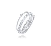 Elli Stapelring 3er Set mit Kristallen von Swarovski® 925 Silber 58 Damen