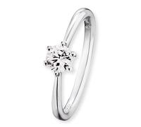 Solitärring ENGELSRUFER "SHINY" Gr. 56, silber (silberfarben), Fingerringe, 56, Silber 925 (Sterlingsilber), Solitärring, mit Zirkonia (synth.) (52408710-56)