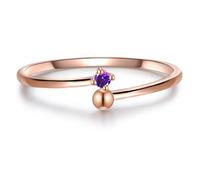 Glanzstücke München Damen Silber-Ring rosegold, Größe 52, 5063292 Rosegold 52