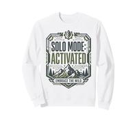 Solo-Modus aktiviert Embrace Wild Mountain Wandern Abenteuer Sweatshirt