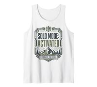 Solo-Modus aktiviert Embrace Wild Mountain Wandern Abenteuer Tank Top