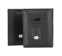 Solo Pelle NEU Slim Wallet mit Münzfach [12 Karten] Slimwallet Riga [RFID-Schutz] Kartenetui mit Münzfach [Leder] Smart Wallet für Männer und Damen (Matt Schwarz)