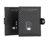 Solo Pelle NEU Slim Wallet mit Münzfach [12 Karten] Slimwallet Riva [RFID-Schutz] Kartenetui mit Münzfach [Leder] Smart Wallet für Männer und Damen (Carbon)