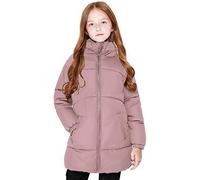 SOLOCOTE Mädchen Wintermäntel Heavyweight Mediun Länge Warme Jacken Daunenähnliche Baumwolle Watte Outwear 80817 Rosa 13-14Y