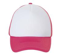 SOLS - "Bubble" Baseball-Mütze (Weiß/Neon-Koralle) Einheitsgröße