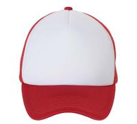 SOLS - "Bubble" Baseball-Mütze (Weiß/Rot) Einheitsgröße
