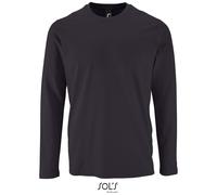 SOL'S Men's Long-Sleeve T-Shirt Imperial mouse grey