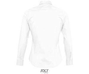 SOLs Collection Cotton Classics-25.7015 Stretch Bluse langarm Gr. XS weiß