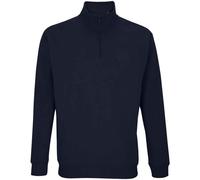 SOLS - "Conrad" Sweatshirt mit kurzem Reißverschluss für Herren/Damen Unisex (Dunkelblau) XL