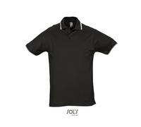 SOLS - Contrast-Polo Practice Black - Gr. - M